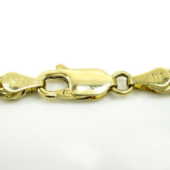 10kt SOLID Real Yellow Gold Diamond Cut ROPE Chain Necklace 26" 2.00mm 6.70 gr - Picture 6 of 6